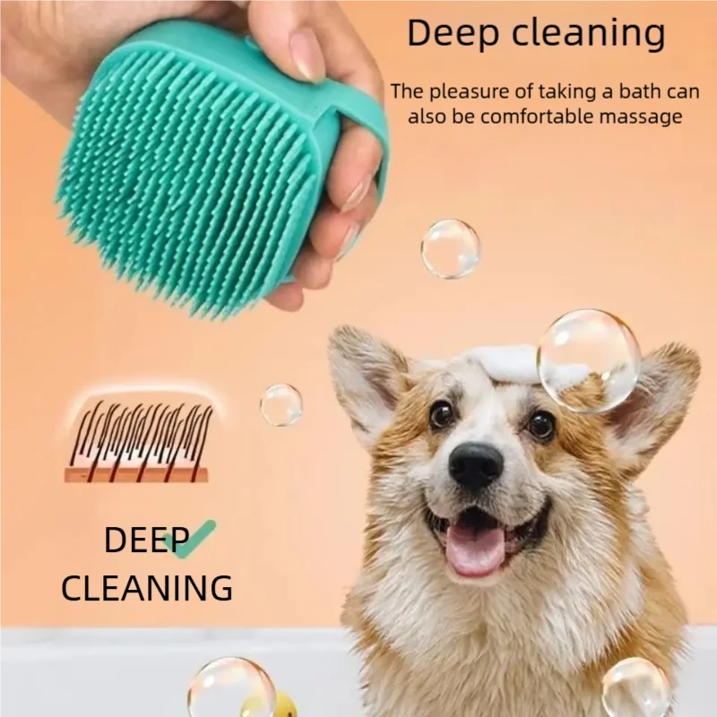 Silicone Bath Brush with Shampoo Dispenser