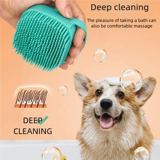 Silicone Bath Brush with Shampoo Dispenser