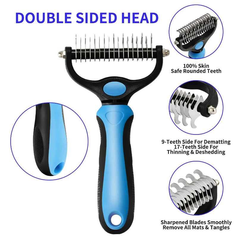 Self-Cleaning Pet Deshedding Comb