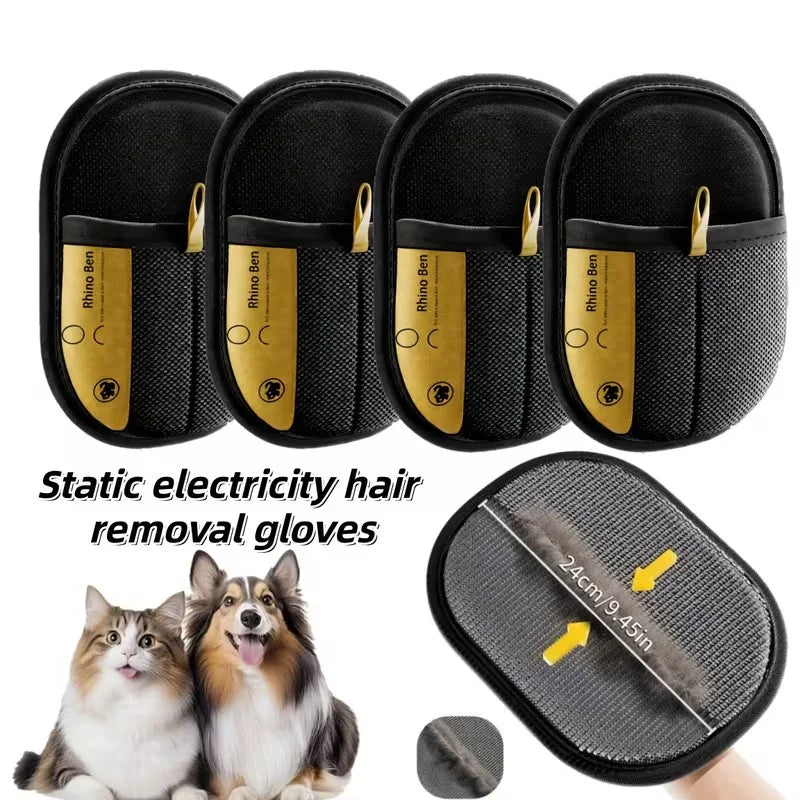 Pet Hair Removal Grooming Gloves