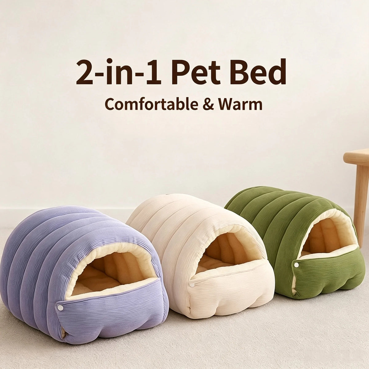 Warm Washable Cat Cave Bed