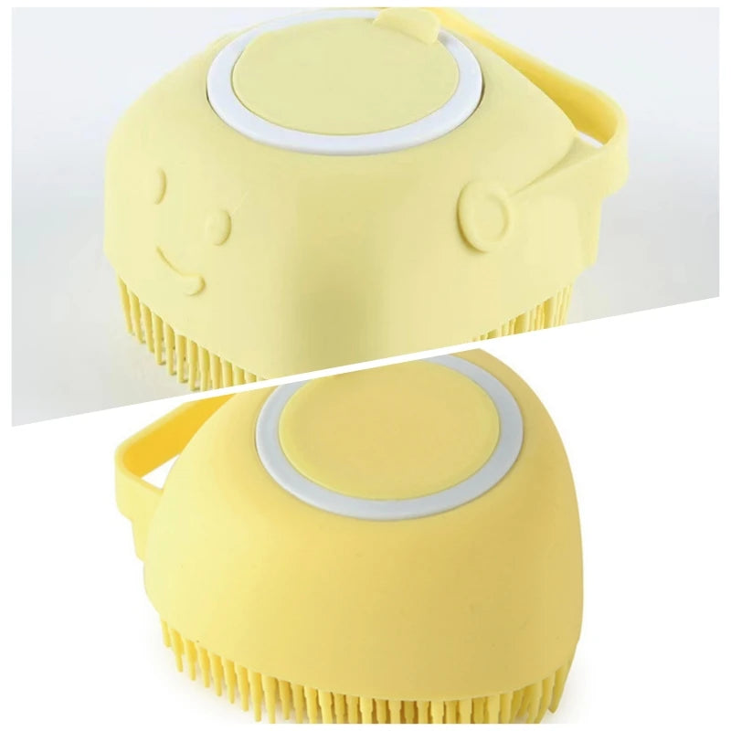 Silicone Bath Brush with Shampoo Dispenser