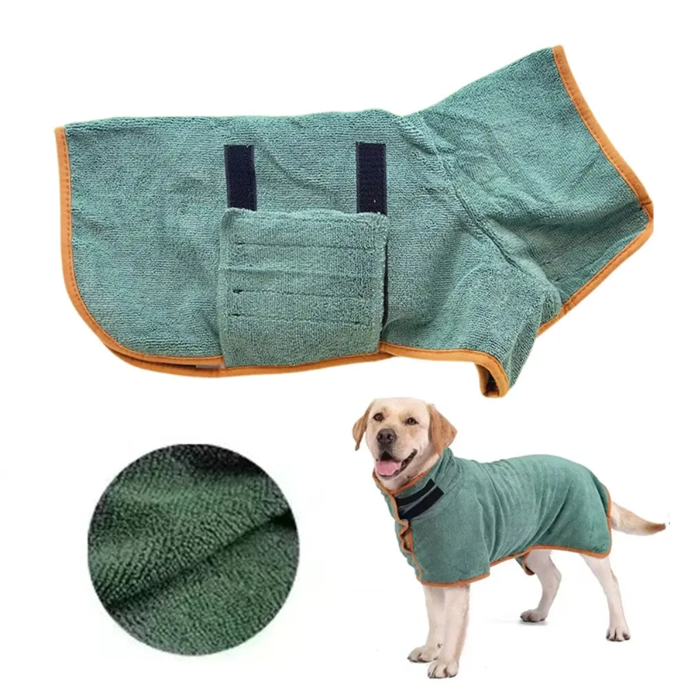 Quick-Dry Pet Bathrobe