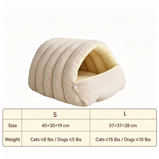 Warm Washable Cat Cave Bed
