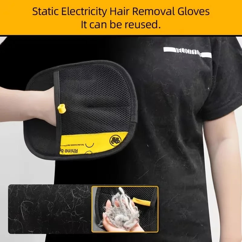 Pet Hair Removal Grooming Gloves