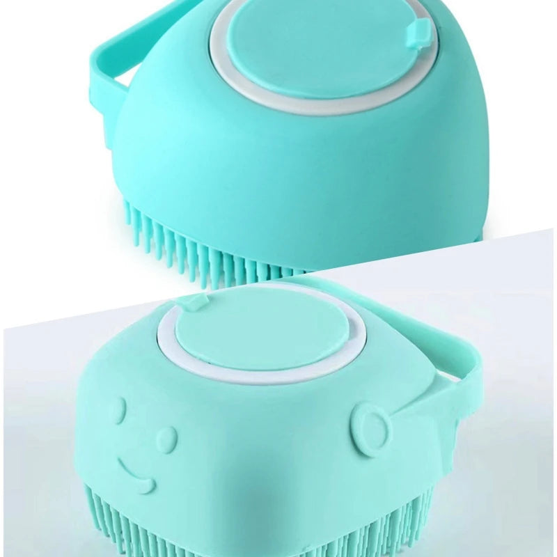 Silicone Bath Brush with Shampoo Dispenser