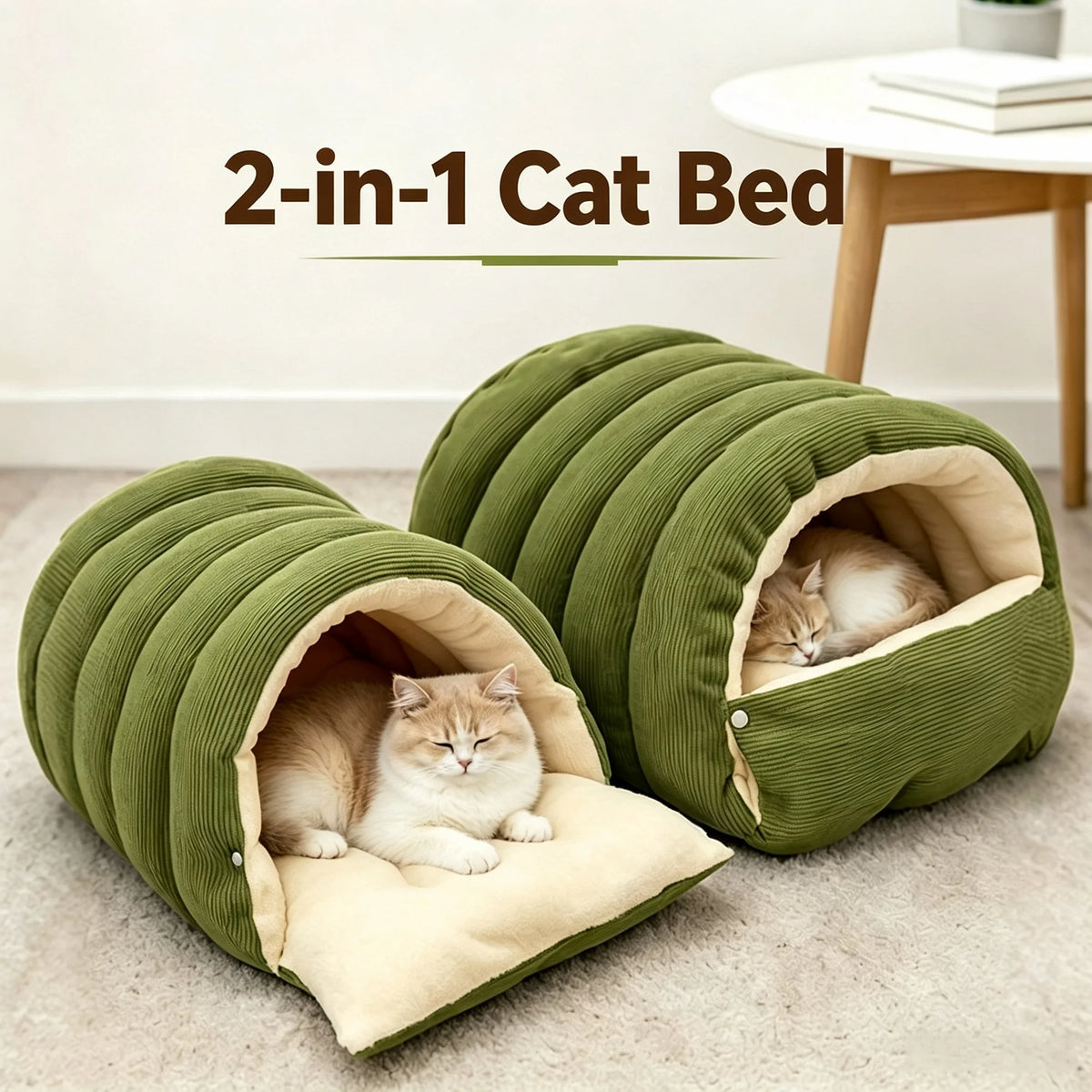 Warm Washable Cat Cave Bed