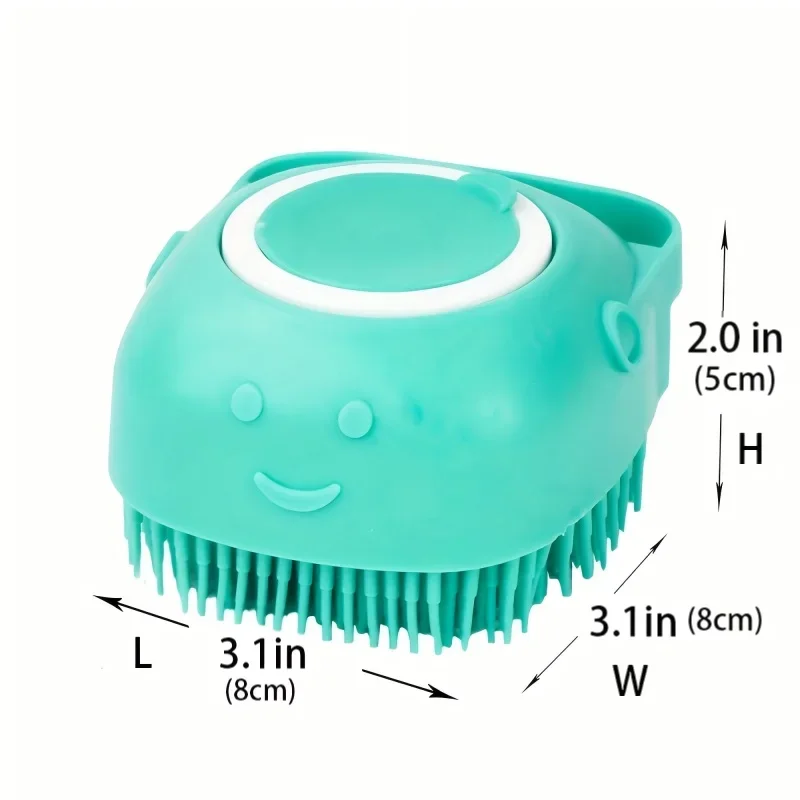 Silicone Bath Brush with Shampoo Dispenser