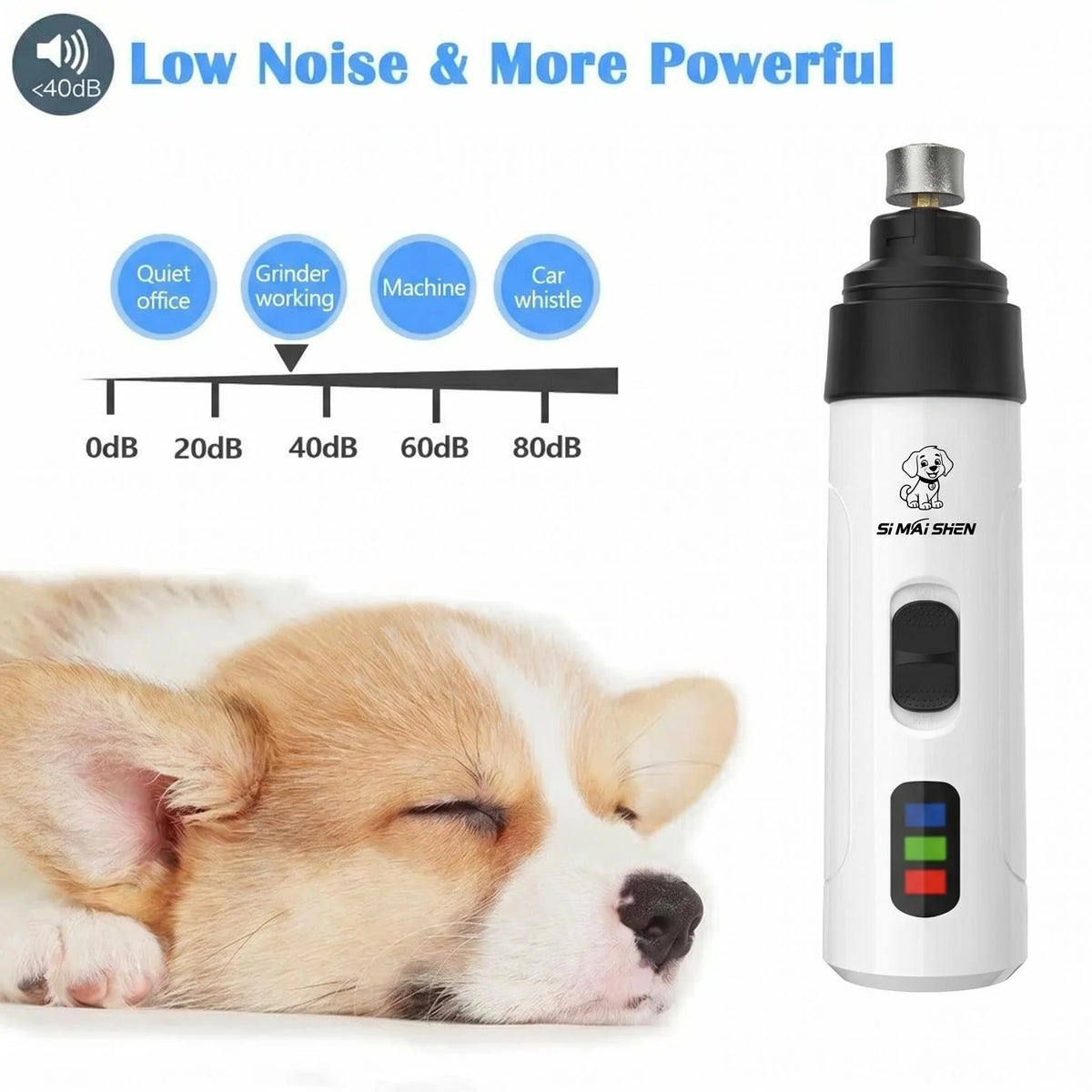 USB Rechargeable Dog Nail Grinder