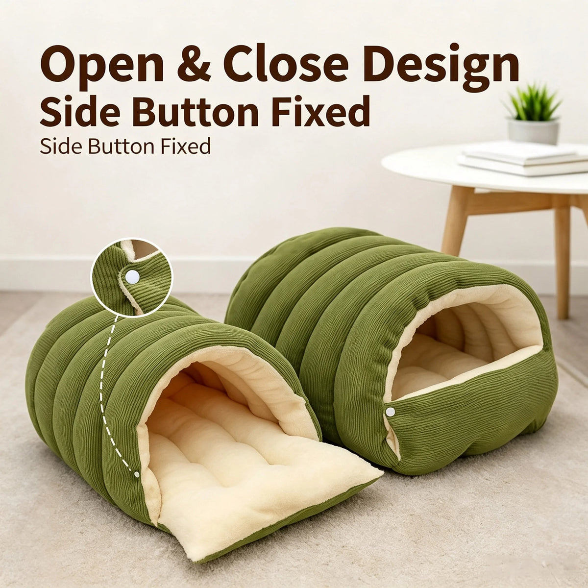 Warm Washable Cat Cave Bed