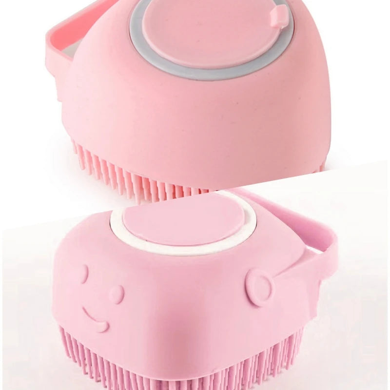 Silicone Bath Brush with Shampoo Dispenser
