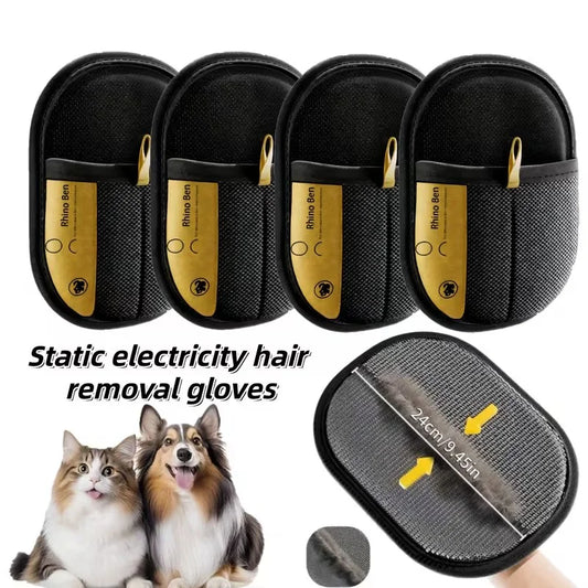 Pet Hair Removal Grooming Gloves
